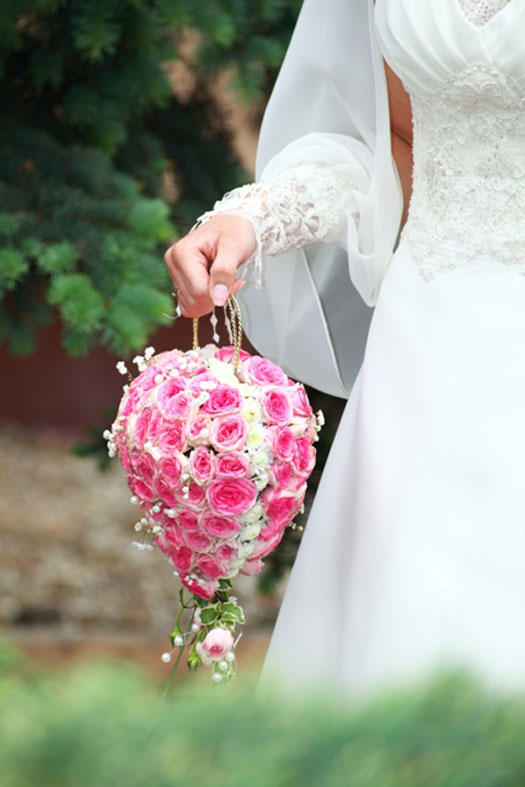 Herzförmiger Brautstrauß - Der wohl romantischste Brautstrauß den es gibt!